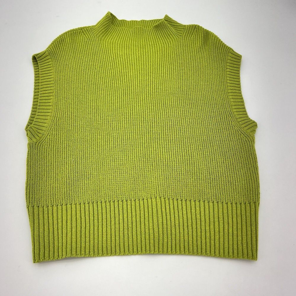Maeve Green Knit Sweater Vest Size Small
